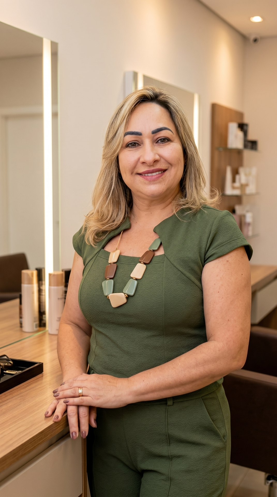Alessandra, fundadora do salão