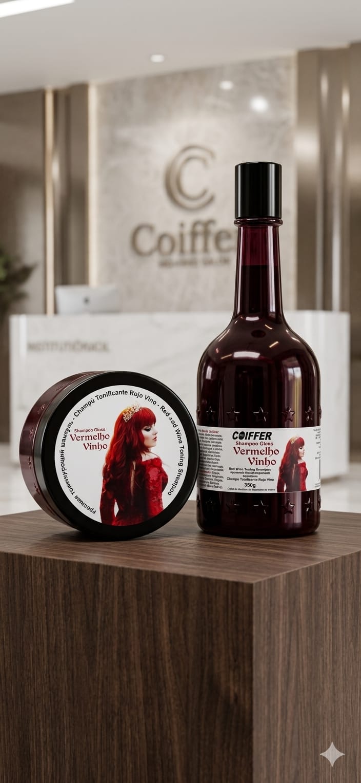 Coiffer Vermelho Vinho — Shampoo Gloss